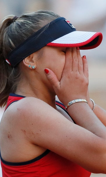 Young American who upset Williams in action at French Open